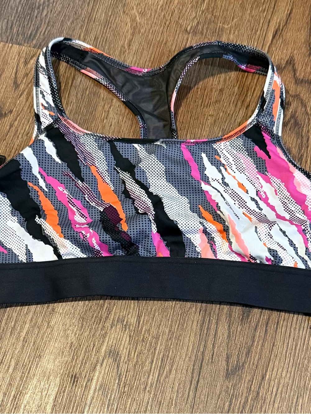 Victoria's Secret Sports Bra in Pink, Orange & Black